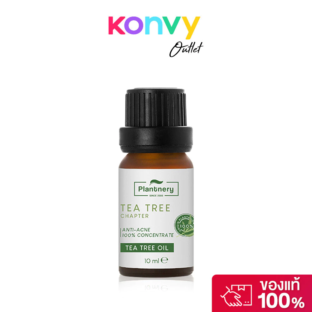 Plantnery Tea Tree Oil Concentrate 10ml แพลนท์เนอรี่ น้ำมันที ทรีเข้มข้น สำหรับแต้มสิว.