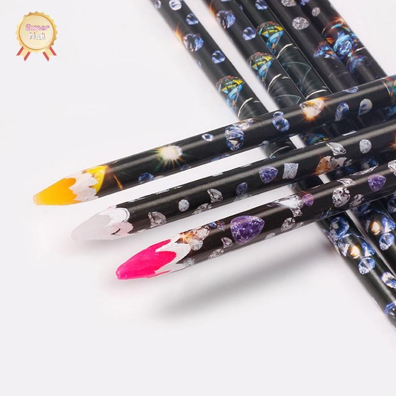 Flth Nail Art Dotting ดินสอ Rhinestone Picker Contactless Pick Up เครื่องมือสําหรับดินสอขี้ผึ้งคริสตัลสําหรับหินเล็บอุปกรณ์เสริมและเครื่องมือ Vary
