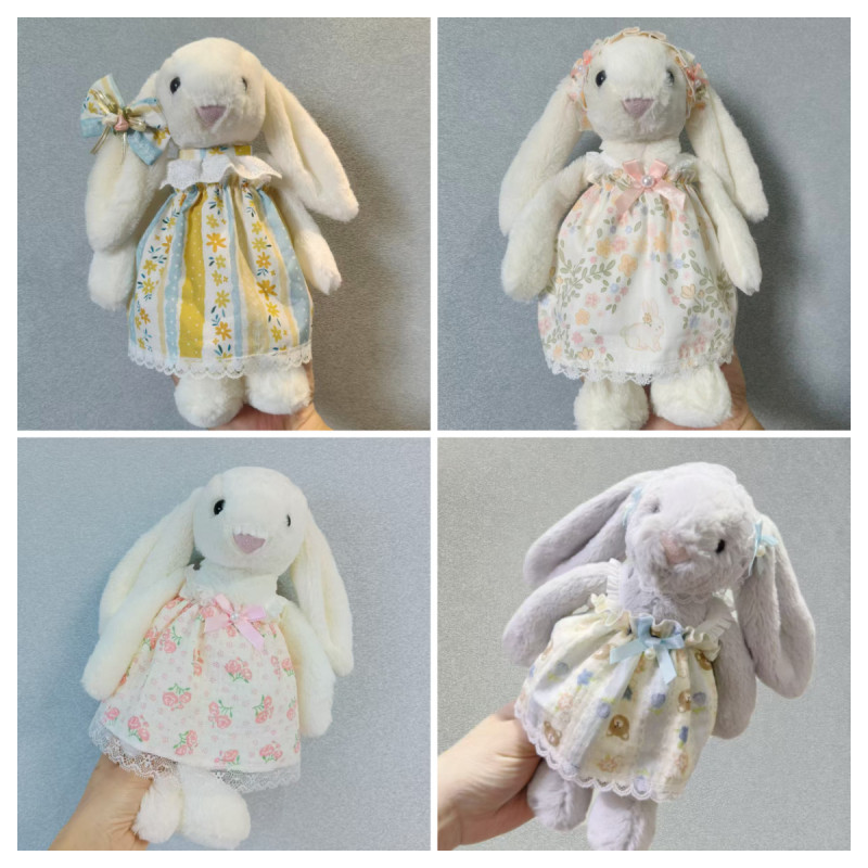 NO DOLL) jellycat 18 ซม./31 ซม.BUNNY DOLL Handmade กระโปรงหวานเสื้อผ้าขี้อาย Bonnie กระต่ายเสื้อผ้าเด็กกระต่ายตุ๊กตาน่ารักเสื้อผ้าอุปกรณ์เสริมเปลี่ยน