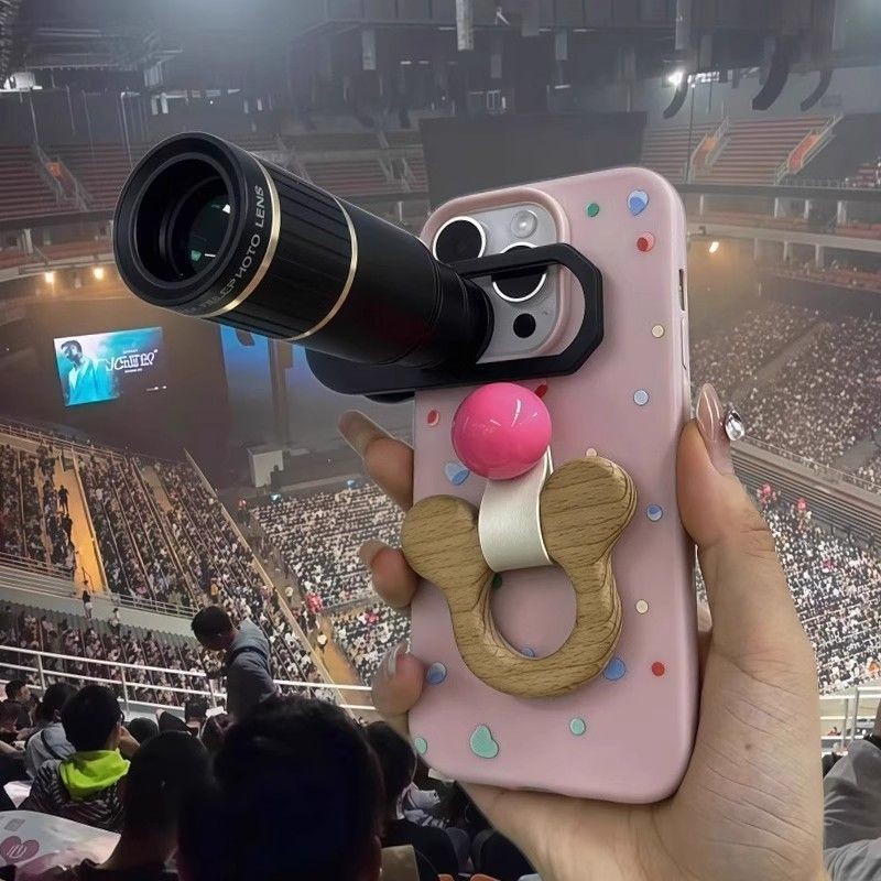 演唱会拍摄神器手机长焦广角望远镜前置外镜头高清望远镜摄像头เลนส์ขยายมุมมองหน้ากว้างภายนอก ความละเอียดสูง สำหรับสมาร์ทโฟน Telefoto - รูปที่ 2
