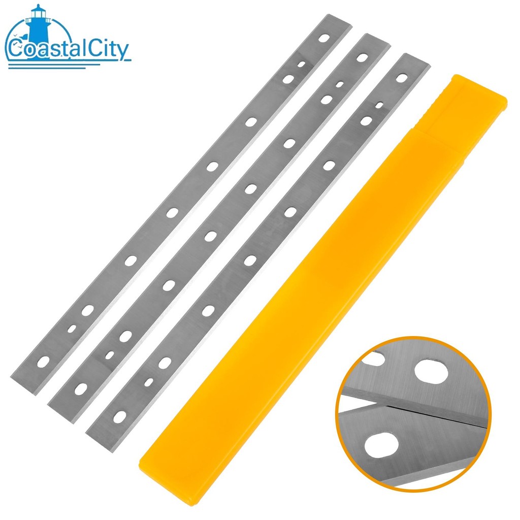 3 ชิ้นกบใบมีดเหล็กความเร็วสูง 13 นิ้วไฟฟ้ากบใบมีดใช้งานร่วมกับ DW735 DW735X Planer SHOPSKC7892