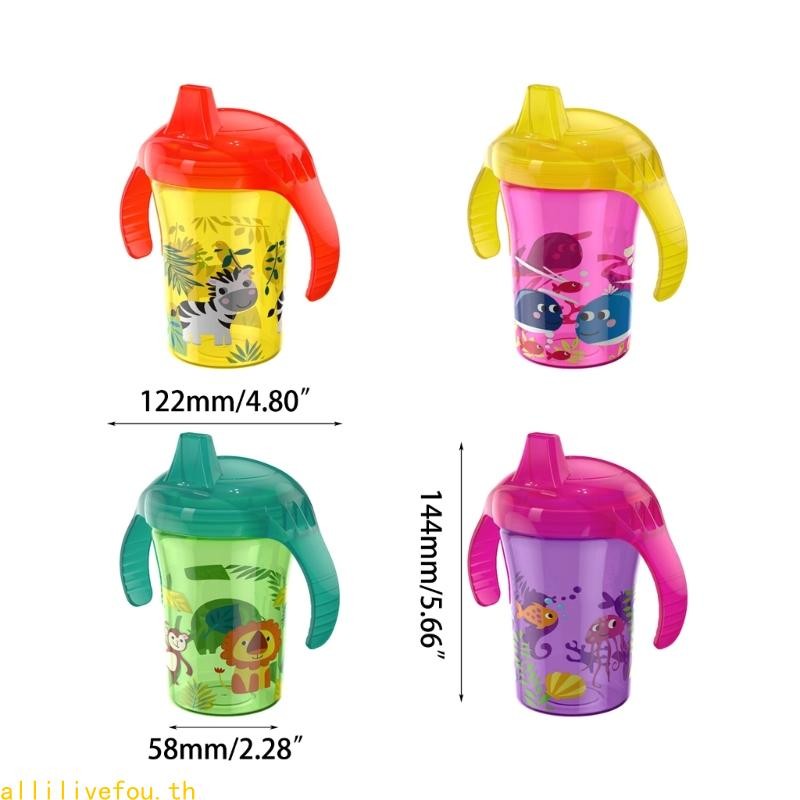 LIVE Sippys Cup 260ml 8 8Ounce Straw Learner Cup สําหรับเด็กวัยหัดเดินเด็กทารกขวดน้ํา