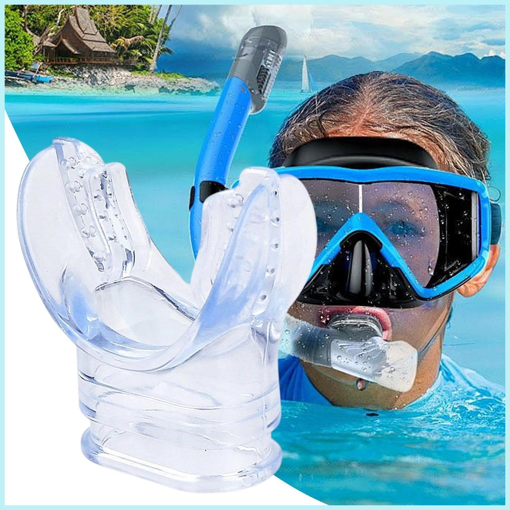 Scuba Mouthpiece เด็กซิลิโคนดําน้ํา Fitting Anti-Slip ดําน้ําดูปะการัง Mouthpiece สําหรับ Freediving