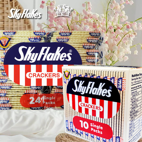 ฟิลิปปินส์นําเข้า SkyFlakes SkyFlakes Salty Soda Biscuits 0g/Pack#2025.5.14#