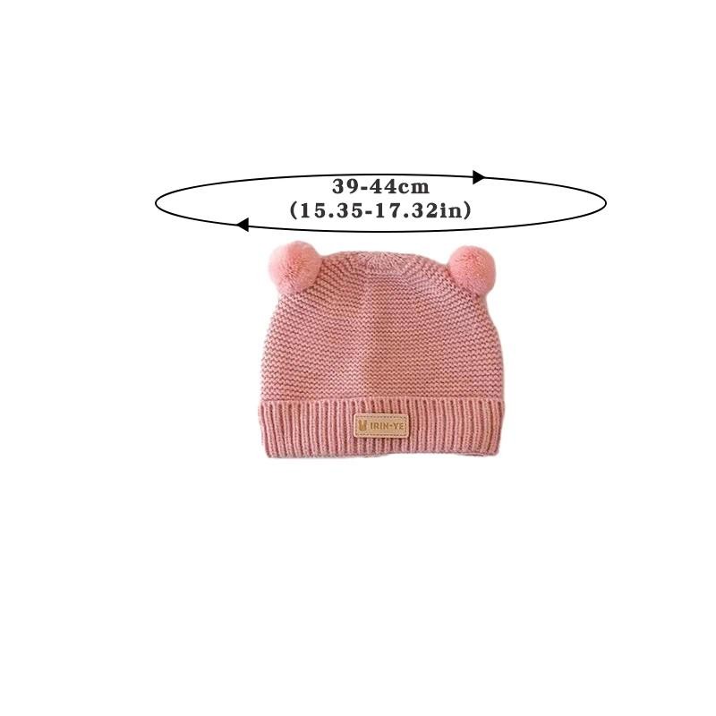 หมวกถักการ์ตูนสำหรับทารกแรกเกิดและเด็ก อบอุ่นในฤดูหนาว สีทึบ ราคา ถูกที่สุด ดีลบีเคเค แกลเลอรีภาพที่ 9