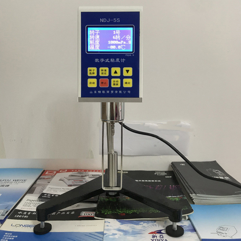 Changou Digital Digital Viscometer NDJ-5S/8S/9S กาวหมุนเคลือบหมึก Hot Melt กาว Viscometer