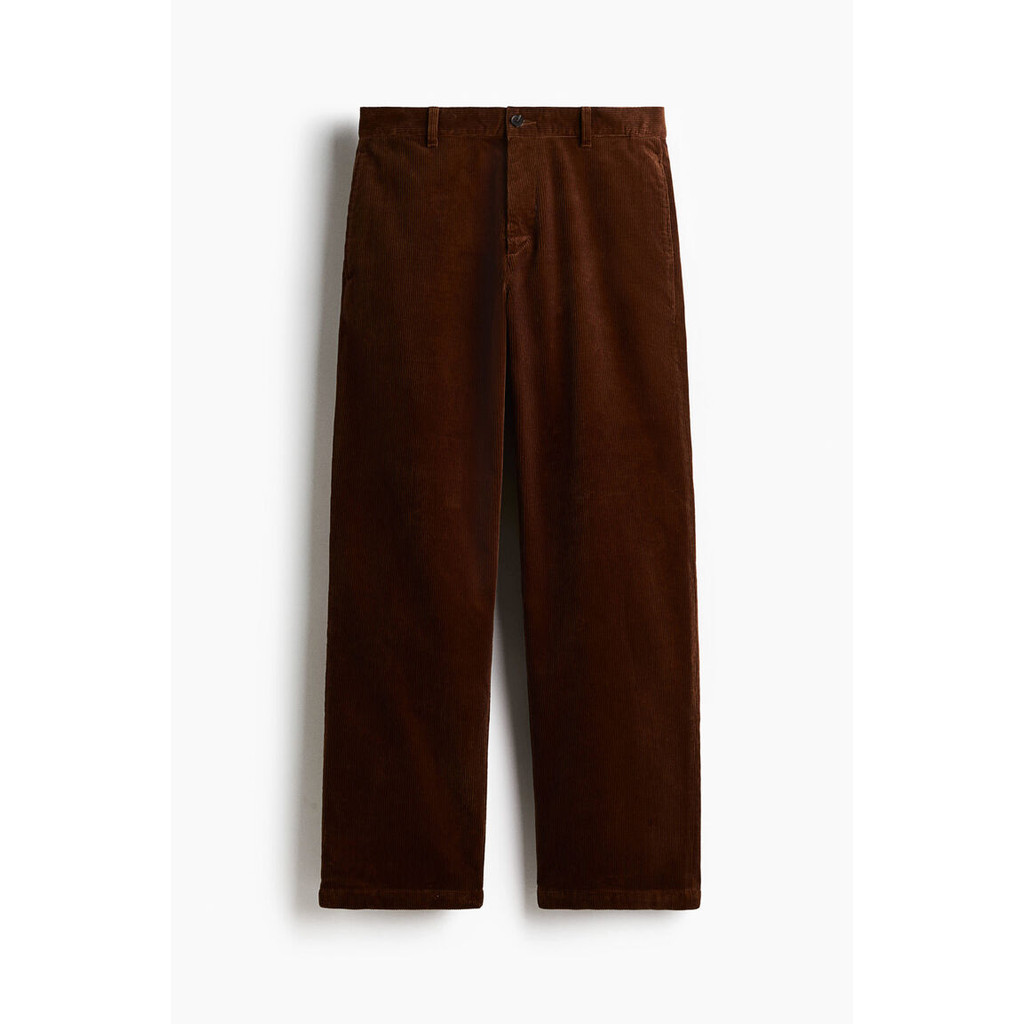 H&M(เอชแอนด์เอ็ม) กางเกงทรงสบายผ้าคอร์ดูรอย Men Relaxed Fit Corduroy trousers 1286226_1