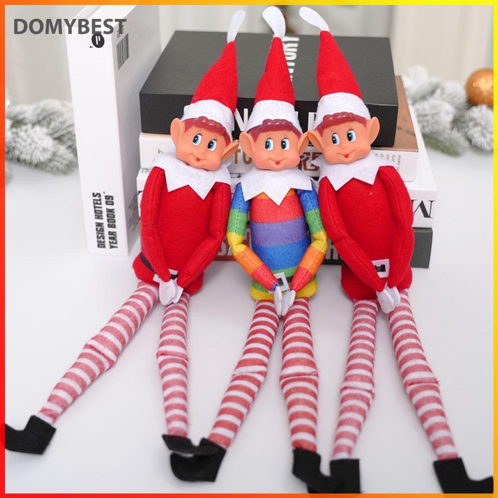 ❤ Domybest คริสต์มาส Elf Behaving Badly Plush ความแปลกใหม่ยาว Bendy Naughty Boy Elf คริสต์มาสตุ๊กตาข