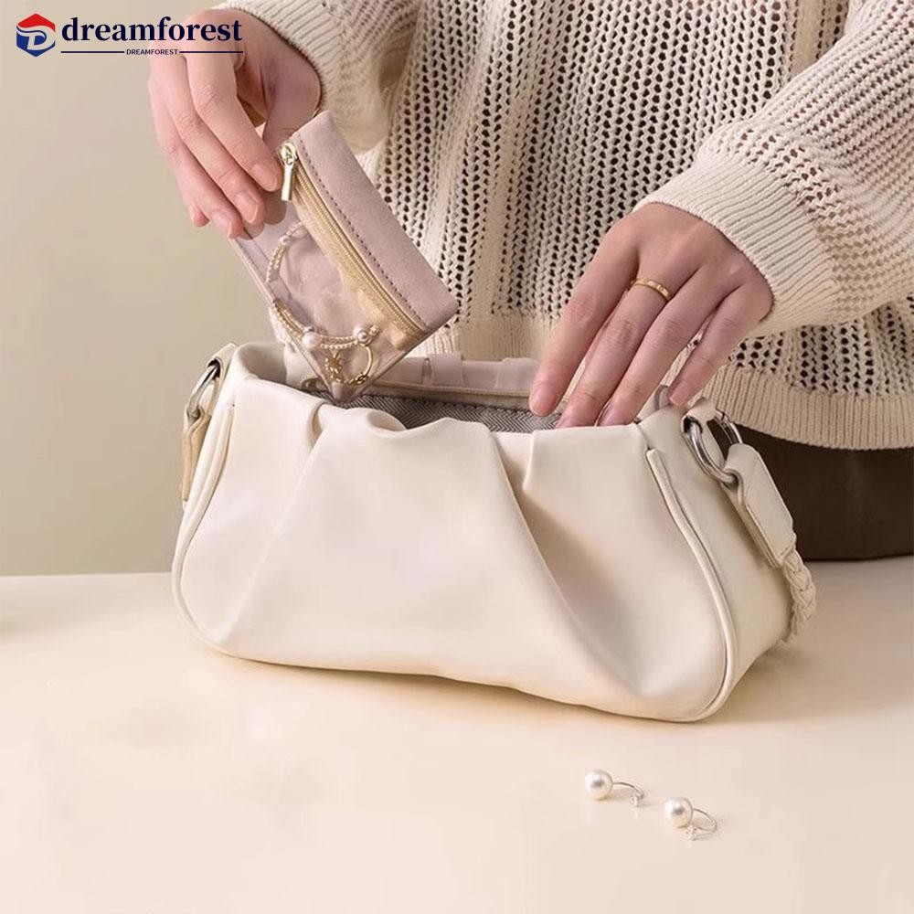 DFS เครื่องประดับซิปกระเป๋าเก็บต่างหูสร้อยข้อมือสร้อยคอองค์กรกระเป๋าเดินทางเครื่องประดับบรรจุภัณฑ์จั