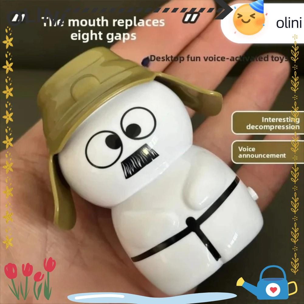 OLINI Baga Voice Toy, Voice Widget Widget พวงกุญแจควบคุมเสียง, ของขวัญเครื่องประดับตั้งโต๊ะ 8 ซม.