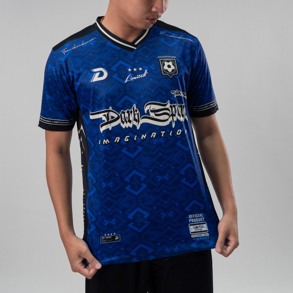 เสื้อกีฬาพิมพ์ลาย เสื้อบอล ผ้าไมโครโพลีเอสเตอร์ ออกกำลังกาย Sport A38