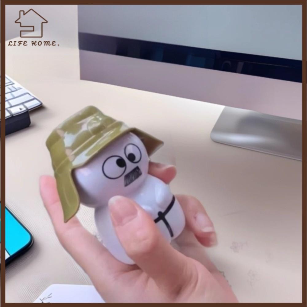 YELGIRL พวงกุญแจควบคุมเสียง, Widget Voice Widget Baga Voice Toy, เครื่องประดับเดสก์ท็อป 8 ซม. เด็ก