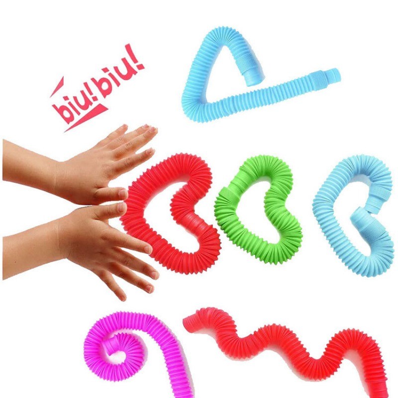 10/20/30PCS Telescopic tube ของเล่นที่มีสีสัน Telescopic Tubes Fidget ของเล่นพลาสติก Sensory Pop หลอดความเครียดบรรเทาของเล่นผู้ใหญ่ Decompression ของเล่นเด็กของขวัญ