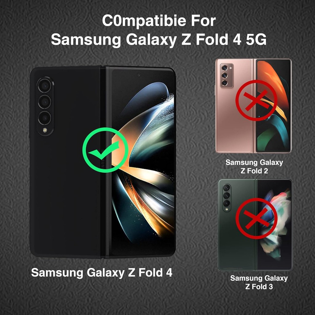 [2+2+2 แพ็ค] Soft TPU Flim เข้ากันได้กับ Samsung Galaxy Z Fold 4 5G ปกป้องหน้าจอ 7.6 นิ้ว + ตัวป้องก