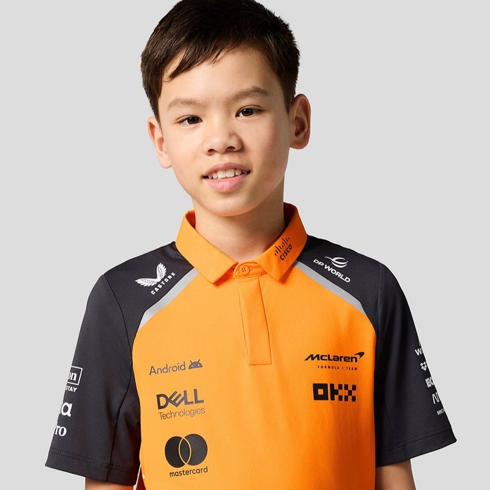 2025 new summer F1 racing suits, McLaren team customized children's T-shirts, moisture wicking, Norr