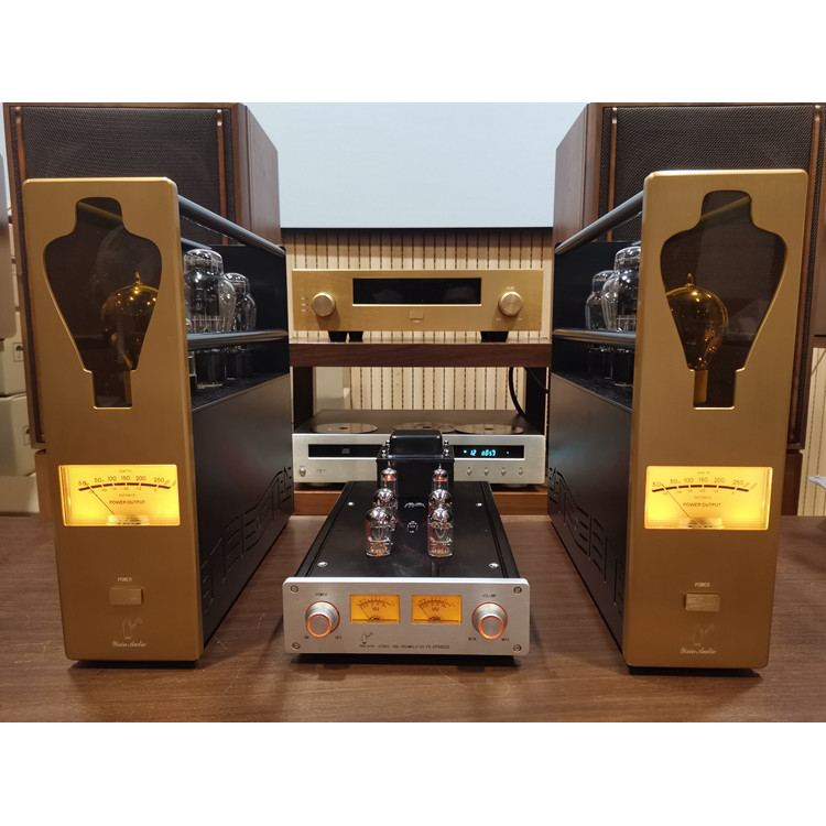 Hetian Moos Bile Preamp hifi รุ่นปรับปรุงหลอด Preamp Bile เครื่อง Preamp 12AX7 ECC83S