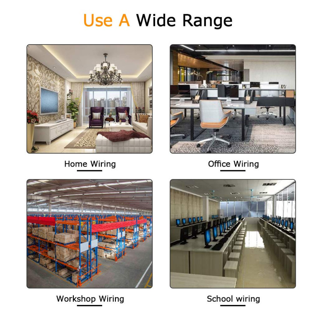 LCMNCLL ALBOYI ที่ยึดคลิปหนีบสายไฟแบบปรับได้อเนกประสงค์ 50 ชิ้น - DS506