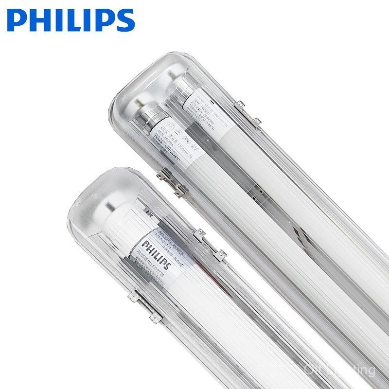 WT069C การติดตั้งแบบบูรณาการไฟ LED IP65 กันน้ําโรงรถแสงเดียวแสงคู่ IK08 สามหลักฐาน