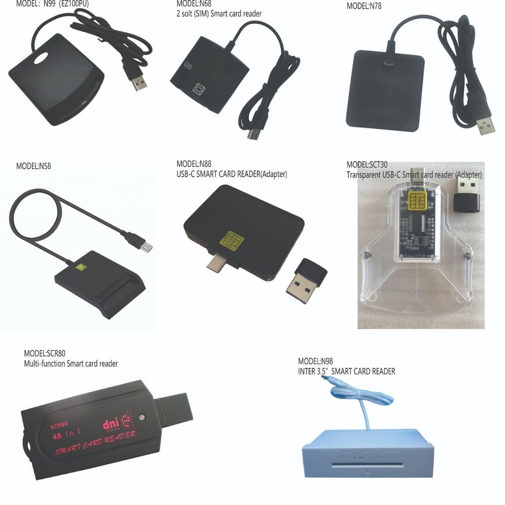 SMART CARD READER N99-EZ100PU SMART CARD READER การ์ดหน่วยความจํา ic CARD Fast 4.6