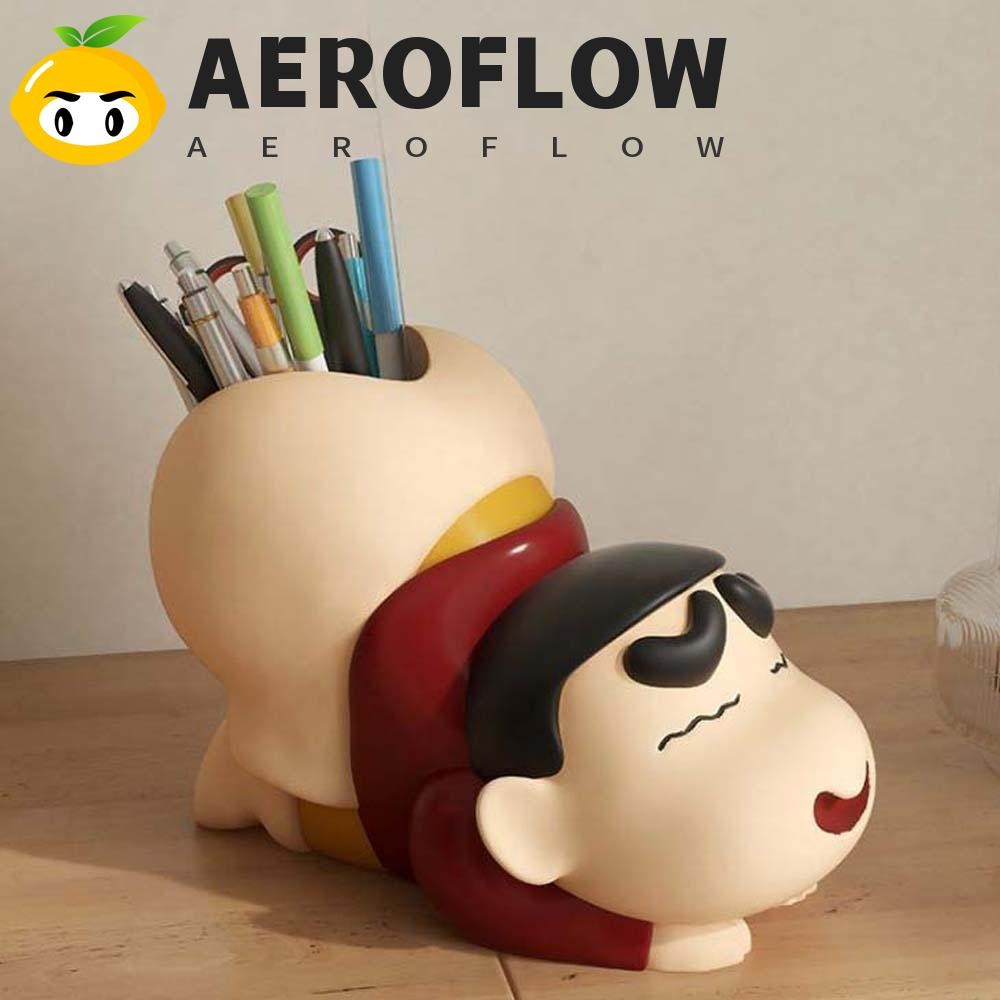 AEROFLOW Crayon Shin-chan ที่ใส่ปากกา, การ์ตูน Multi-functional Mickey เครื่องเขียน Organizer, น่ารักพิมพ์ตกแต่งกันน้ํา 3D Piggy Pencile กรณีเครื่องเขียน Finishing