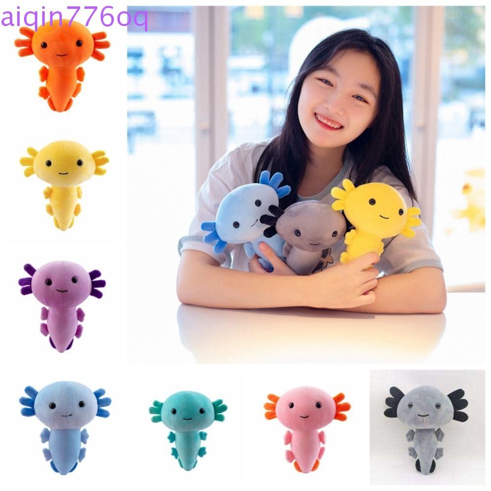 AIQINOQ 20 ซม.Axolotl ของเล่นตุ๊กตา, Fluffy Plushie Axolotl Axolotl ตุ๊กตาสัตว์ Plushie ตุ๊กตา, ใต้น