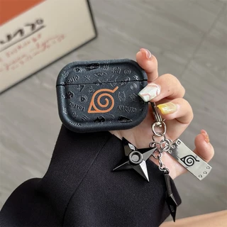 Naruto Grey Square TPU Cover Casing Shell สําหรับ AirPods PRO 1 2 3 4 ANC PRO3 เคสป้องกัน