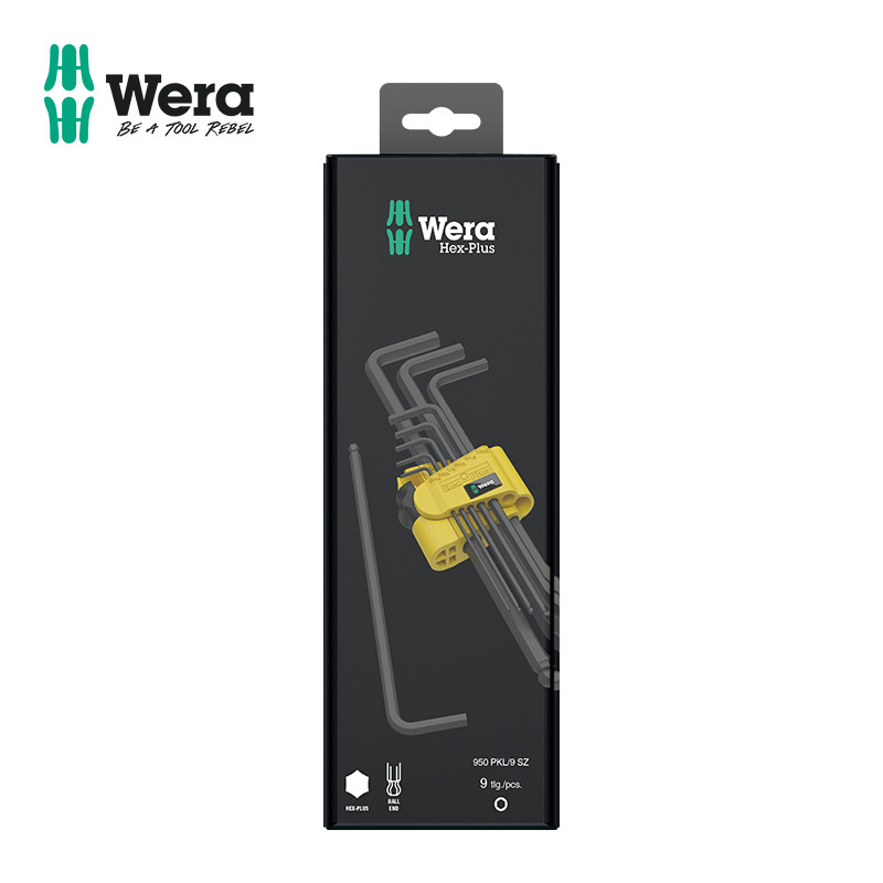 เยอรมันนําเข้า wera Wella Hardware Tools 950PKL/9SZN Ball Head L-Shaped Allen ประแจนิ้ว