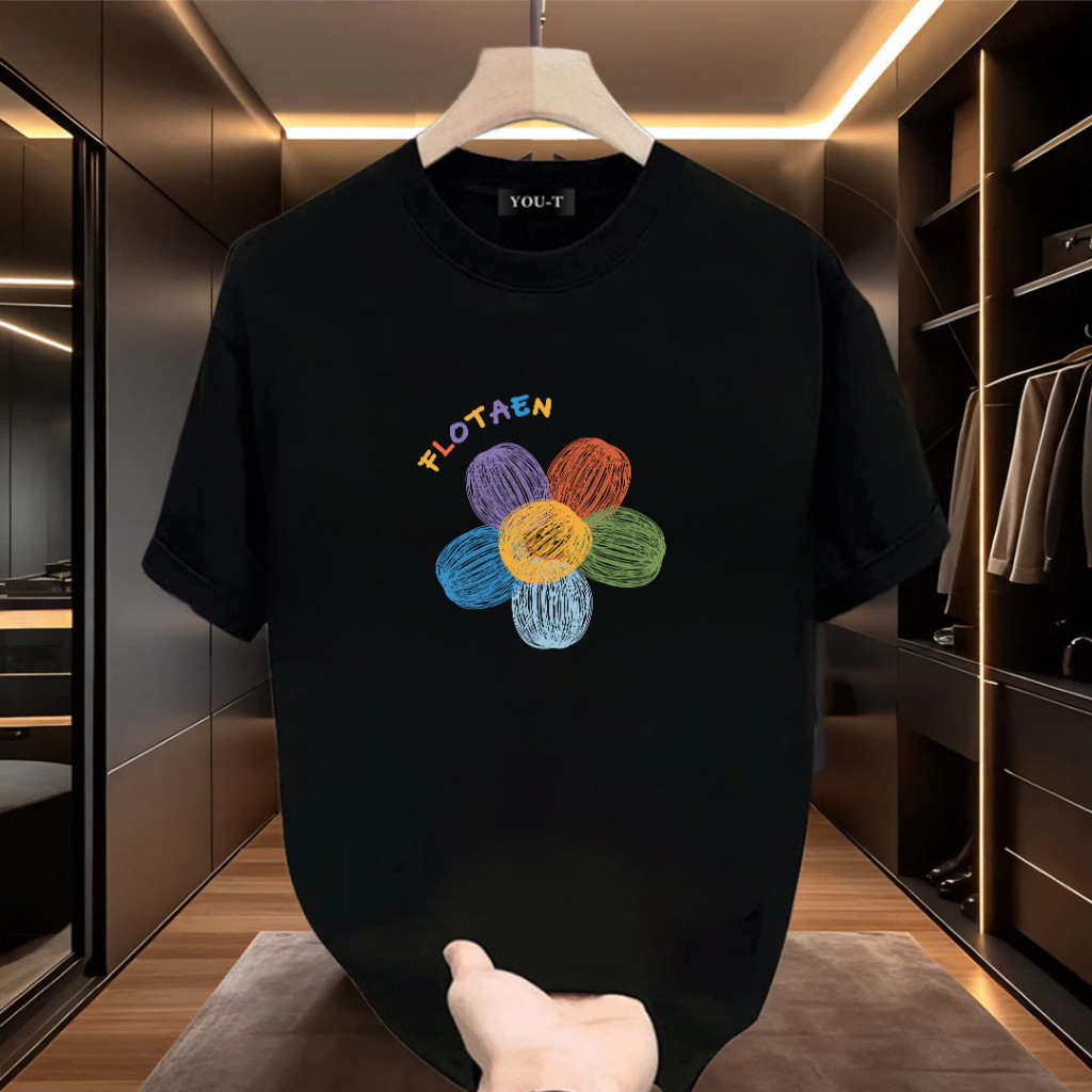 AA01HOME สื้อยืดลายพิมพ์สไตล์เกาหลี พิมลายสวยๆ เนื้อผ้ายืดหยุ่นและสบายสุดๆ มีเก็บเงินปลายทาง ส่งด่วนส่งไว B0017