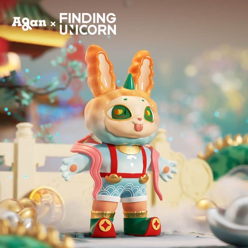 Agan Agan Agan กระต่ายที่น่าสนใจ Zero Rabbit Three Series Mystery Box Stall กล่องเครื่องประดับของเล่