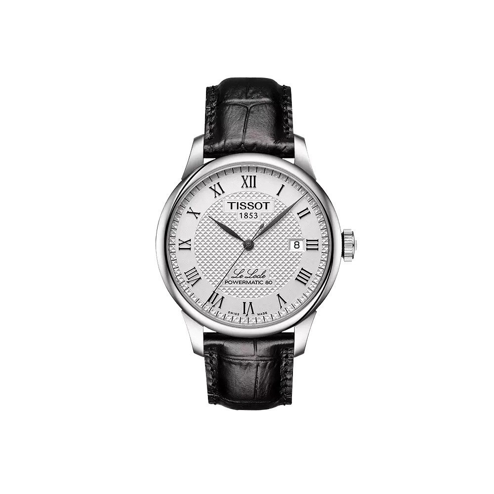 Tissot Tissot นาฬิกาผู้ชาย Leroc 1853 เข็มขัดสายเหล็กอัตโนมัติ 80 นาฬิกาเคลื่อนไหว