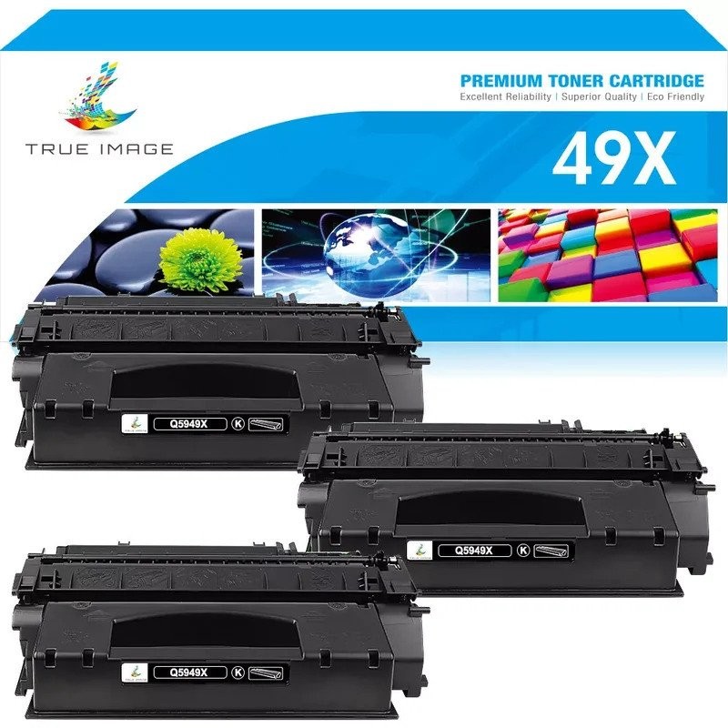 3PK Q5949X ตลับหมึกสําหรับ HP 49X LaserJet 1320 1320N 3392 3390