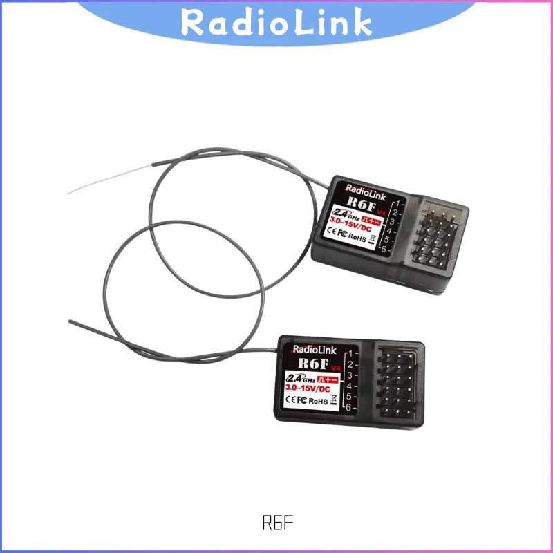 Radiolink R6F 2.4GHz 6CH Receiver ใช้งานร่วมกับ RC6GS V2/RC4GS V2/T8FB/T8S สําหรับรถยนต์เรือและยานพา
