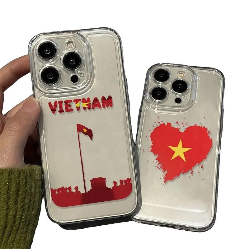 เคสนิ่ม ดีไซน์แห่งชาติ ใช้ได้กับ iPhone 16, 11, 12, 15, 14, 13, Pro Max, X, XS, 13PLUS, 15PRO, 7 PLU