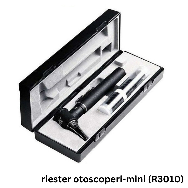 Riester ชุดอุปกรณ์สำหรับส่องตรวจหู แบบ Fiber Optic รุ่น ri-mini Otoscope, XL2.5V (R3010) [รับประกัน 