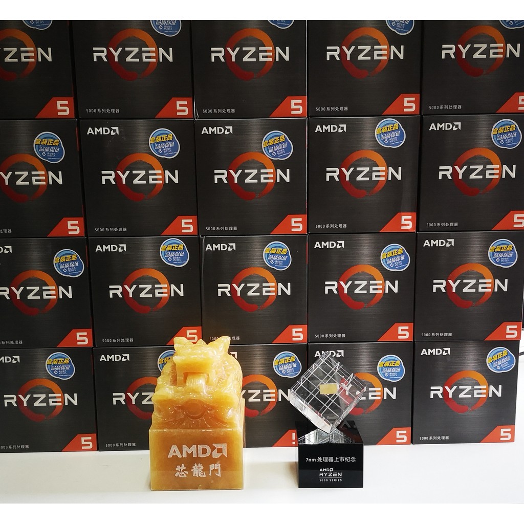 AMD Sharp Dragon 5600X 5800X 5900X 5950X 5700G 5600G 3D โปรเซสเซอร์ CPU ชนิดบรรจุกล่องและ