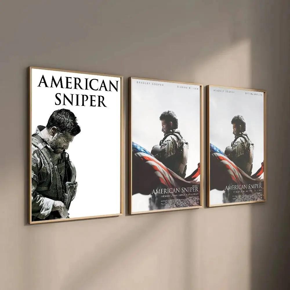 American Sniper ภาพยนตร์โปสเตอร์ Wall Art สําหรับตกแต่งบ้านห้องนั่งเล่นห้องครัว Art ภาพวาดดิจิตอล
