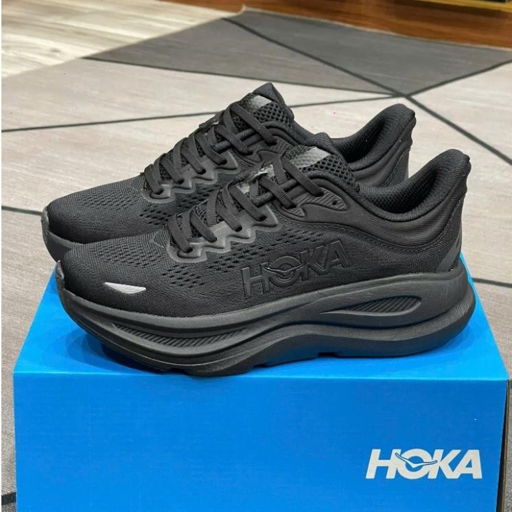 รองเท้าวิ่ง Hoka Bondi 9 สีดำ/ดำ
