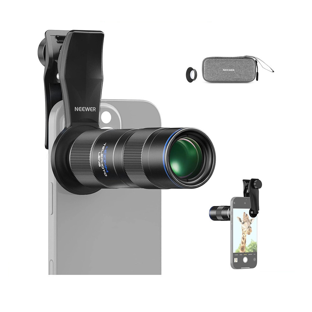 Universal Clip, Ideal Lens for 400mm iPhone/Galaxy, NEEWER Function, Clear HD Screw Image, for Telep