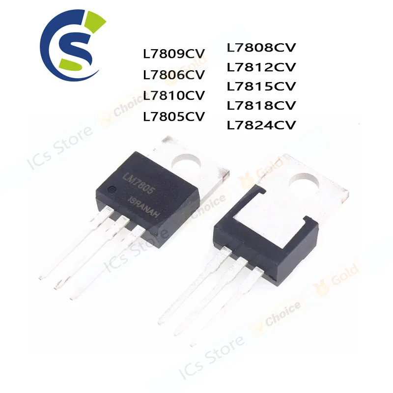 5PCS L7805 L7806 L7808 L7809 L7810 L7812 L7815 L7805CV L7806CV L7808CV L7809CV L7810CV L7812CV L7812