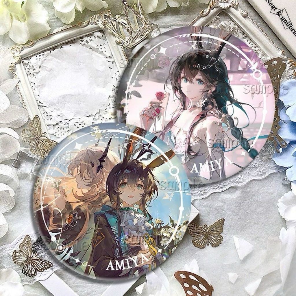 Arknights Musical Synesthesia Custom Amiya Texas Tinplate Badge/aahi