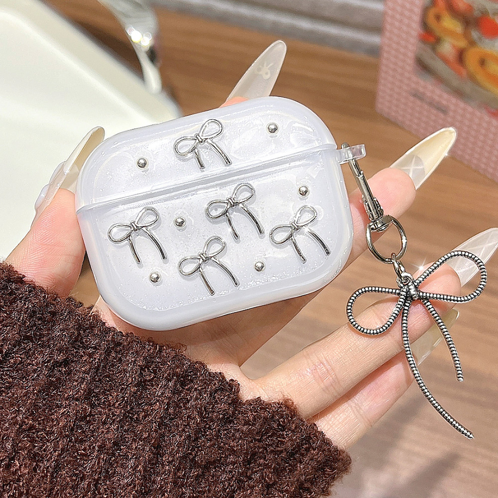 ปลอก สําหรับ แอร์พอด for airpods 4 Airpods Pro 2 ชุดหูฟังไร้สายบลูทูธ เคส airpods 3 2 1 มีโซ่แขวน โค้งคำนับ