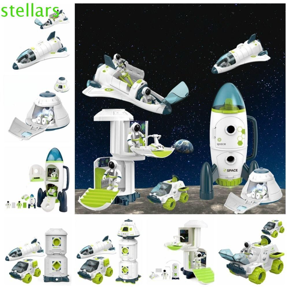 STELLARSYNC Acousto Optic Rocket Astronaut Space Shuttle Toys, Aerospace Model Spacecraft Children Gift