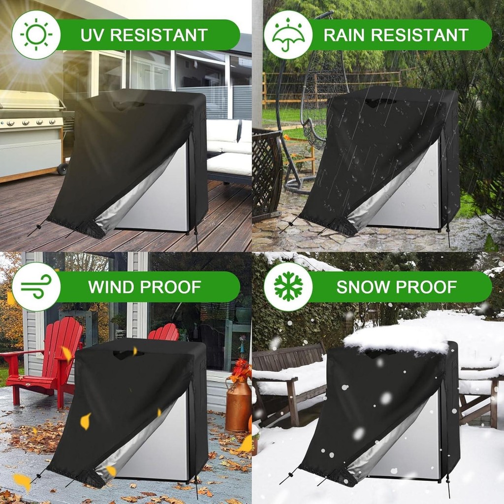 [jpebwt] ผ้าคลุมตู้เย็นขนาดกะทัดรัดสําหรับ 1-2 Cubic Mini Freezer Upright Freezer Cover