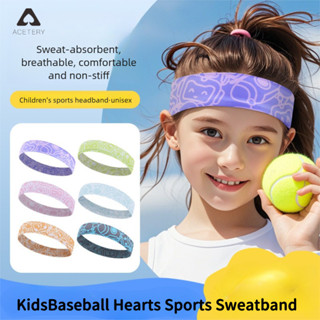 ACETERY Sweatband Hearts ยืดหยุ่นและเบารองรับเหงื่อ สไตล์เหม…