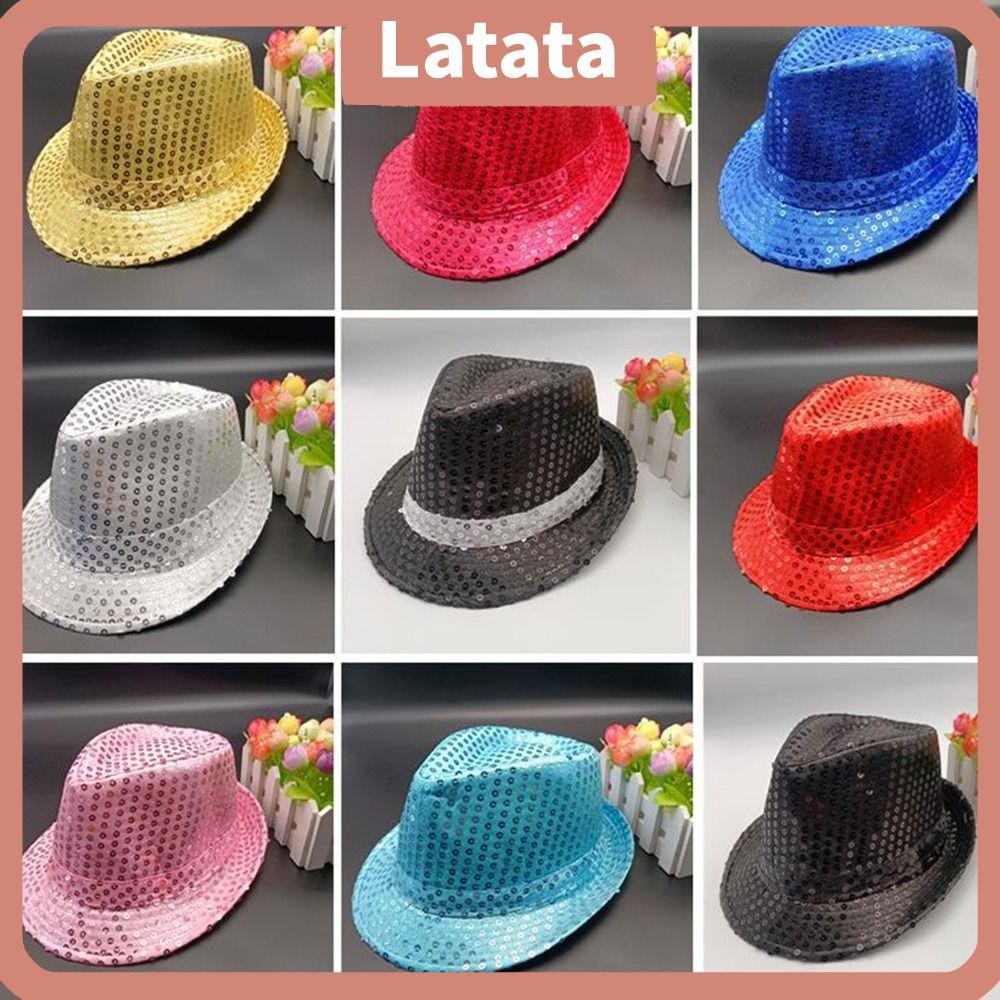 หมวกปานาม่า La Taa สำหรับการแสดงบนเวที ทนทานและมีความแวววาว เหมาะสำหรับคอสเพลย์และเต้นรำ