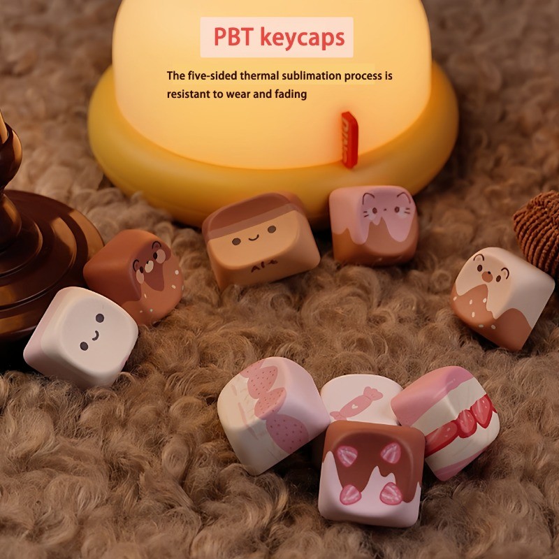 KiiBOOM กํามะหยี่หวานไดอารี่ Keycaps MOA โรงงานเดิม PBT รูปที่ 2
