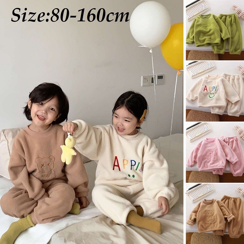 FASHION.61 ชุดเซ็ทเด็กผ้านุ่ม เสื้อ+กางเกง เอวยางยืด รุ่นA0444