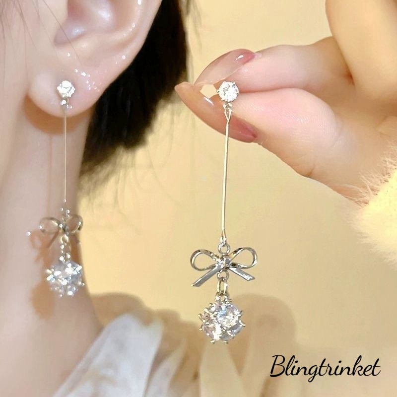 BlingTrinket ✨✨ ต่างหู. จี้โบว์เซอร์คอน คุณภาพดีและราคาถูก แฟชั่นหวาน ต่างหูสวยๆ พร้อมส่งจากไทย