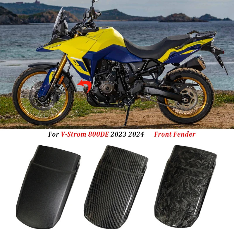 VStrom 800DE อุปกรณ์เสริมรถจักรยานยนต์ด้านหน้า Fender Mudguard Extender Extension Guard สําหรับ Suzu