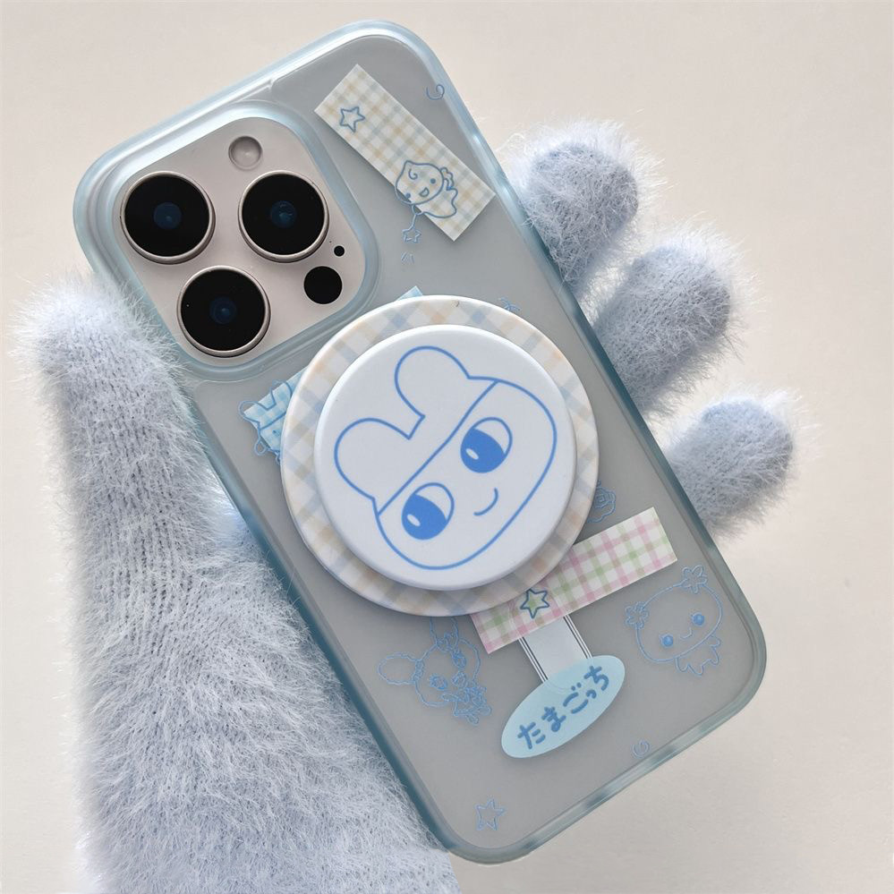 เคส iqoo 13 iqoo z9 5g เคส iqoo 13 case โปร่งใสโปร่งใส Blue turbo วงเล็บแม่เหล็กเหมาะสําหรับ vivo iQ